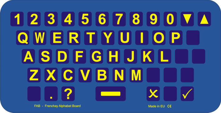 qwerty layout of FAB